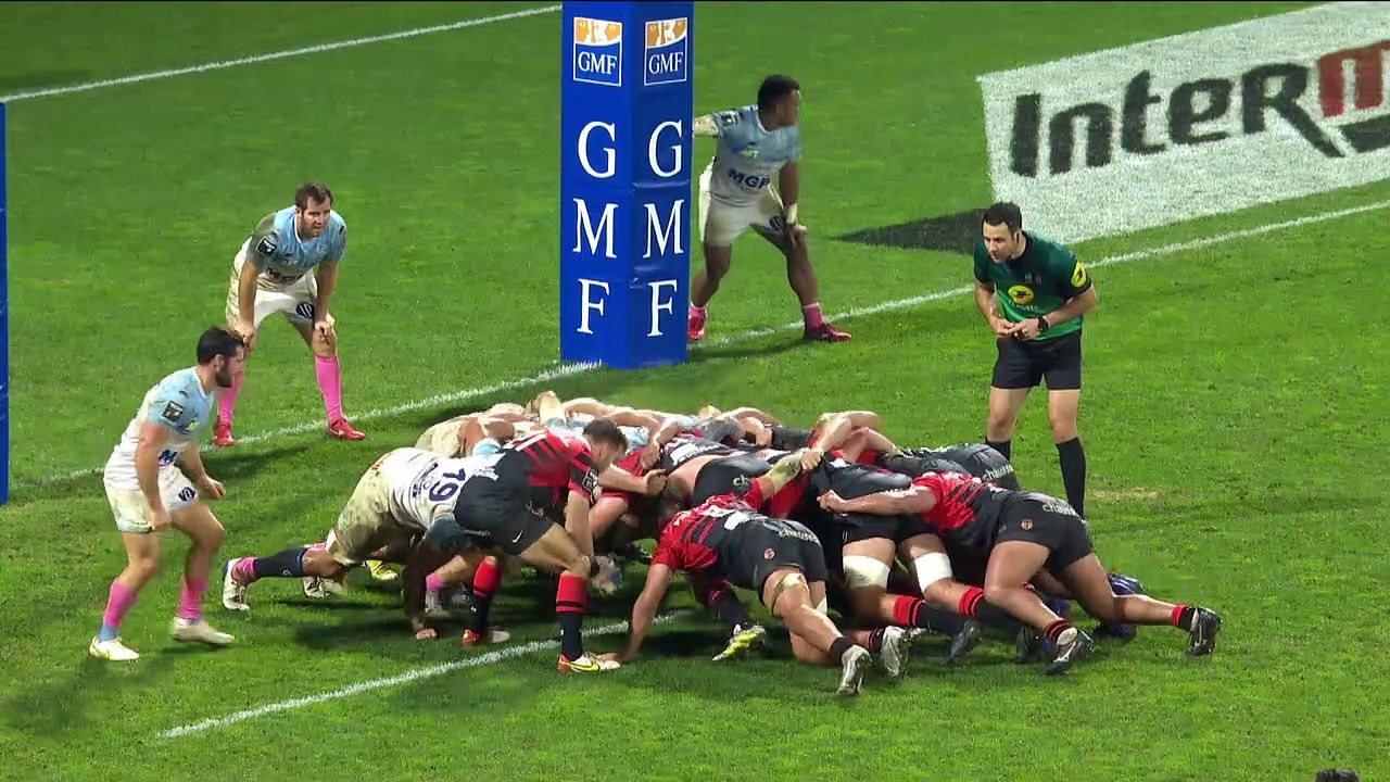 TOP 14 - Essai de Juan CRUZ MALLIA (ST) - Aviron Bayonnais - Stade Toulousain - Saison 2022:2023