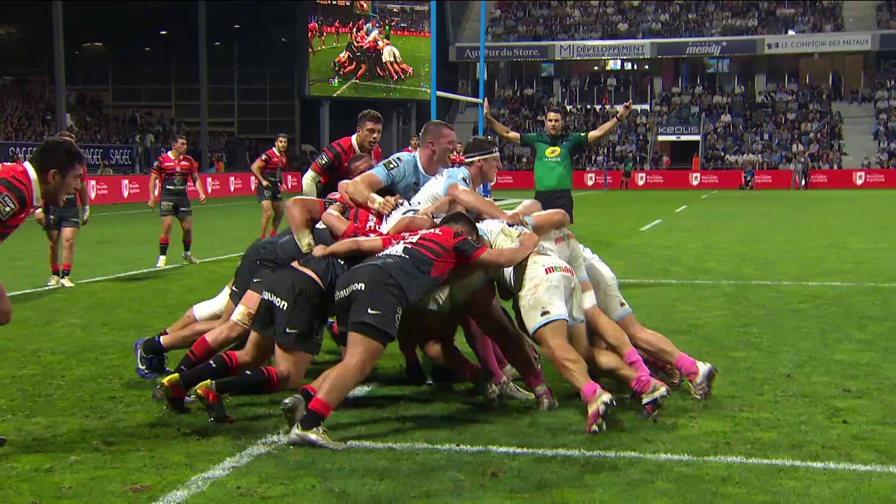 TOP 14 - Essai de Facundo BOSCH (AB) - Aviron Bayonnais - Stade Toulousain - Saison 2022:2023