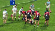 TOP 14 - Essai de Lucas TAUZIN (ST) - Aviron Bayonnais - Stade Toulousain - Saison 2022:2023