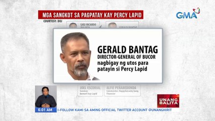 Mga sangkot sa pagpatay kay Percy Lapid | UB