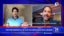 Cuenca sobre despido masivo de trabajadores de Facebook: “El crecimiento no se vio reflejado”