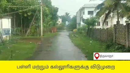 திருவாரூர்: கனமழையால் பள்ளி,கல்லூரிகளுக்கு விடுமுறை!