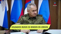 Soldados rusos se rinden en Jersón