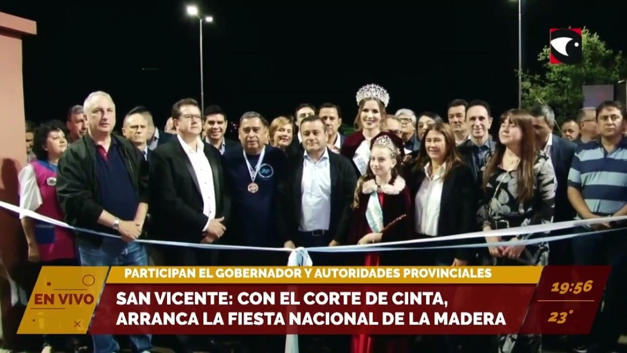 San Vicente Con el corte de cinta arranca la Fiesta nacional de la madera