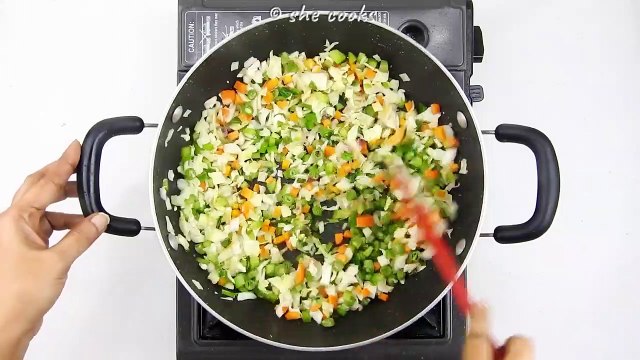 Lunch in 5 mins _ Quick & Easy Lunch Box Recipe _ Simple Lunch Recipe _ Rice Recipes _Veg Fried Rice