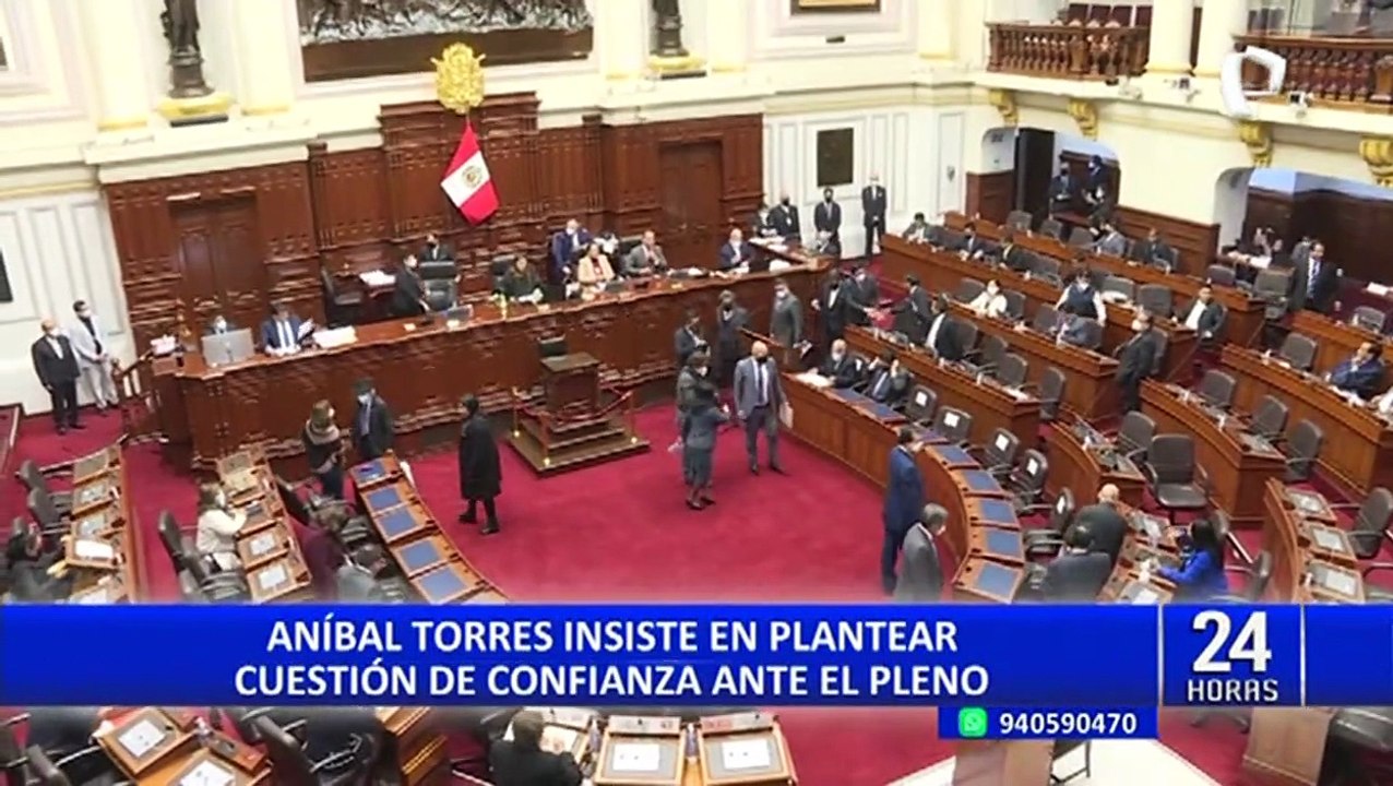 Aníbal Torres insiste en plantear cuestión de confianza ante el Pleno