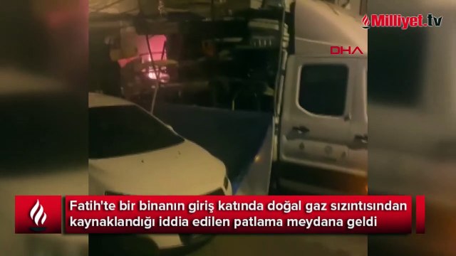 Fatih'te bir binada doğal gaz patlaması: 5 yaralı