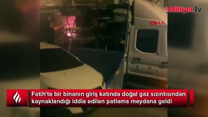 Fatih'te bir binada doğal gaz patlaması: 5 yaralı