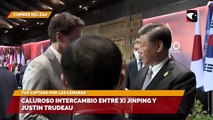 Caluroso intercambio entre Xi Jinping y Justin Trudeau