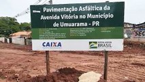 Moradores do Jardim Vitória, em Umuarama reclamam de atraso de obras em avenida