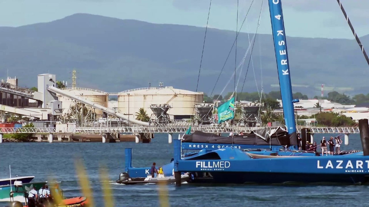 Route du Rhum - Destination Guadeloupe 2022 - Arrivée de François Gabart - Ponton d'honneur