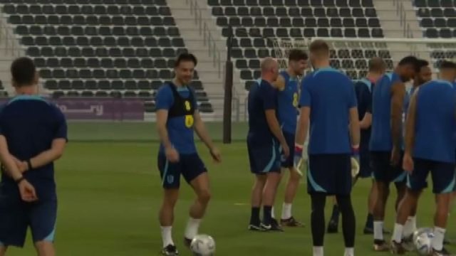 Mondiali calcio, il primo allenamento dell'Inghilterra in Qatar