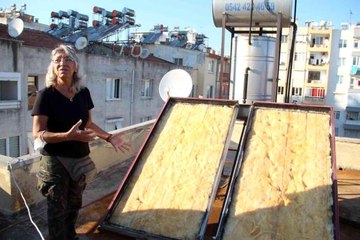 Güneş panellerinin çalındığını musluktan çamurlu su gelince anladı