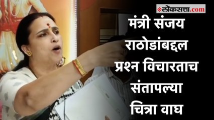 पत्रकार परिषदेत चित्रा वाघ चिडल्या, पाहा नेमकं काय घडलं