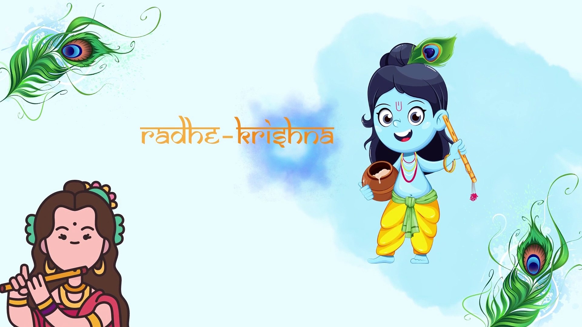 Relaxing Radhe Krishna Music | Background Music | Meditation music | Flute Music