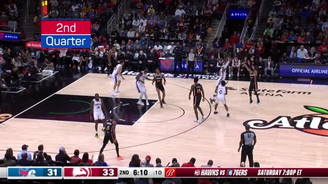 Young leads Hawks to nervy win over 76ers