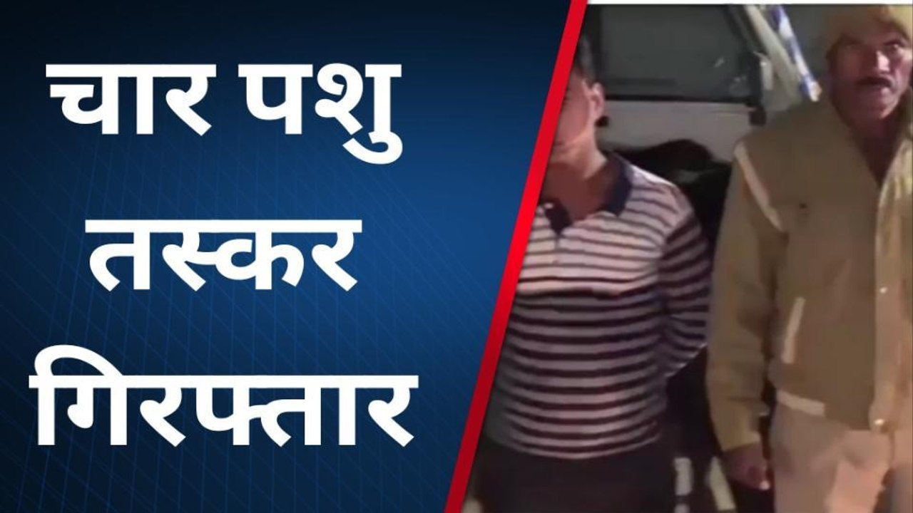 शाहजहांपुर: पुलिस ने पशु तस्करों को किया गिरफ्त...