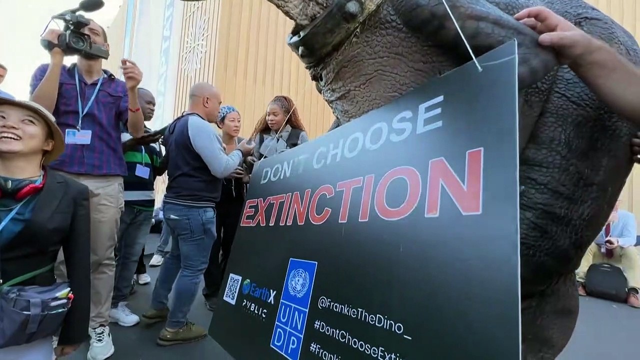 Dino auf der Klimakonferenz: Aussterben ist nicht spaßig