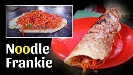 Street Style Schezwan Noodle Frankie - Super Tasty Stuffed Wrap