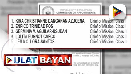 Pres. Ferdinand R. Marcos Jr., isinumite na ang kumpirmasyon ng interim appointments ng ilang opisyal ng DFA
