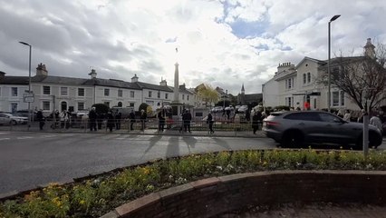 Remembrance service in Newton Abbot