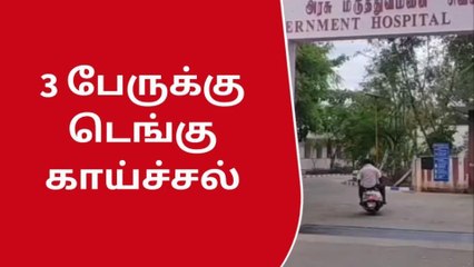 சிவகாசி: மூன்று பேருக்கு டெங்கு காய்ச்சல்