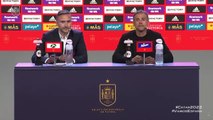 La expresión de Luis Enrique después de dar la lista de España para el Mundial