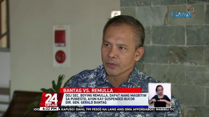 DOJ Sec Remulla dapat nang magbitiw sa puwesto ayon kay suspended BuCor Dir Gen Bantag _ 24 Oras