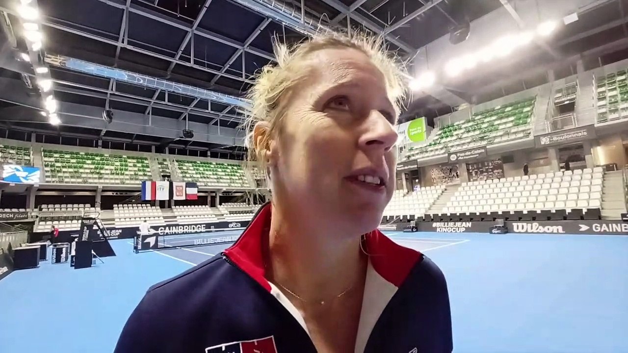 Billie Jean King Cup 2022 - Pauline Parmentier : "De retrouver les filles de l'équipe de France, c’est cool !"