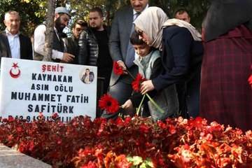 Şehit Kaymakam Safitürk, vefatının 6'ncı yıl dönümünde kabri başında anıldı