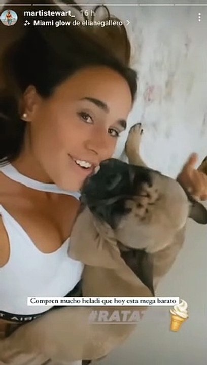 Martina, de Gran Hermano, vivió un asqueroso momento con su perro mientras grababa un video