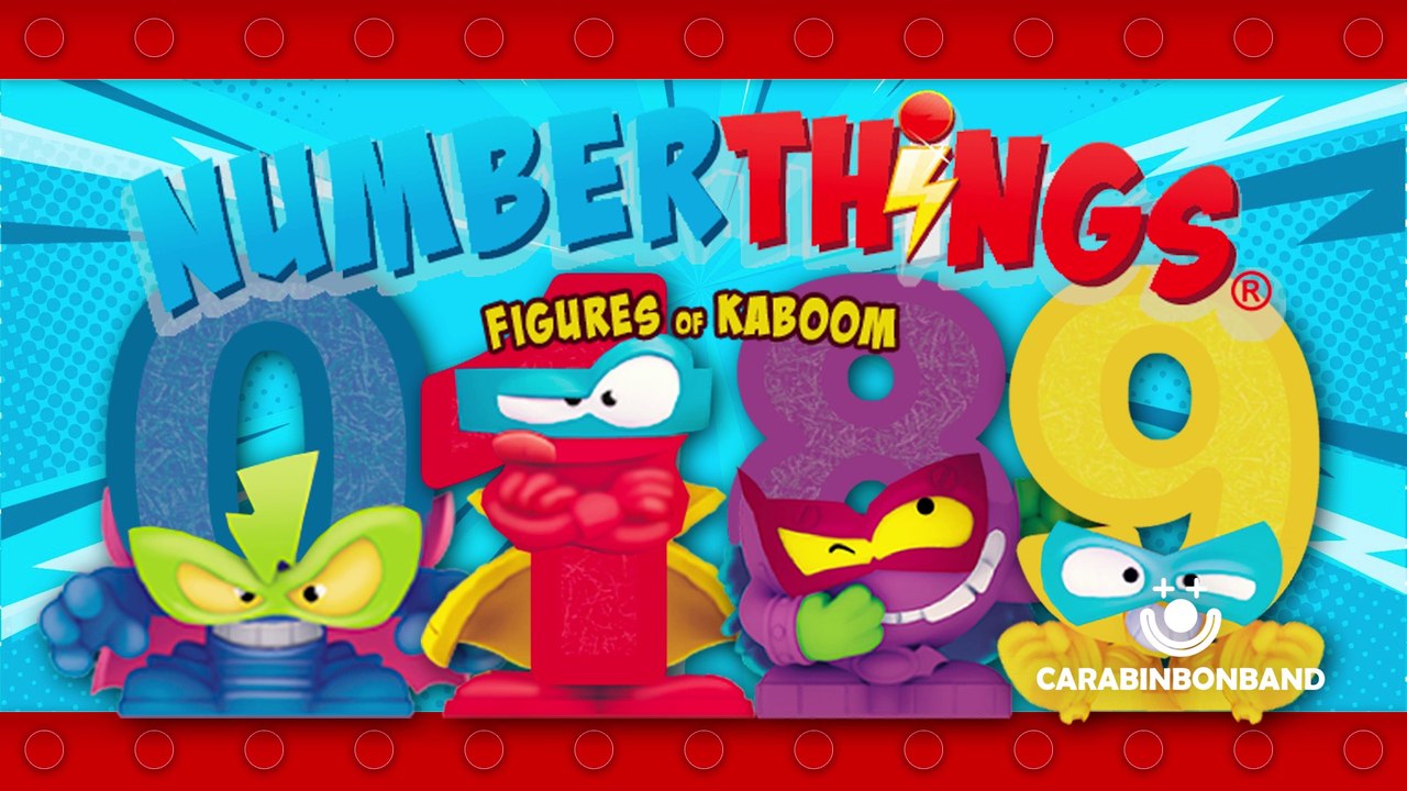 NUMBERTHINGS - SUPERTHINGS inventados basados en números - By CARA BIN BON BAND