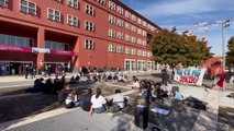 Università Bicocca Milano, presidio di protesta degli studenti: 