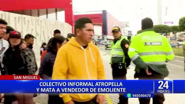 Conductor de colectivo informal que atropelló y mató a emolientero tenía su licencia cancelada