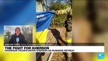 Ukrainian troops met with joy in Kherson as Russia abandons its biggest prize