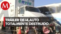 Dos fallecidos en accidente vial en autopista México-Pachuca