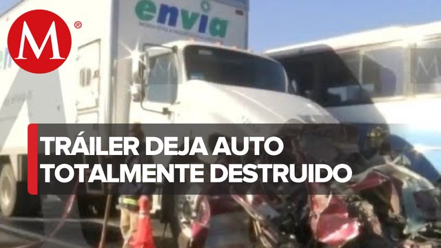 Dos fallecidos en accidente vial en autopista México-Pachuca