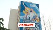 Une fresque murale géante pour Karim Benzema à Bron - Foot - Bleus