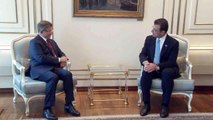 Gelecek Partisi Genel Başkanı Davutoğlu'ndan İmamoğlu'na ziyaret