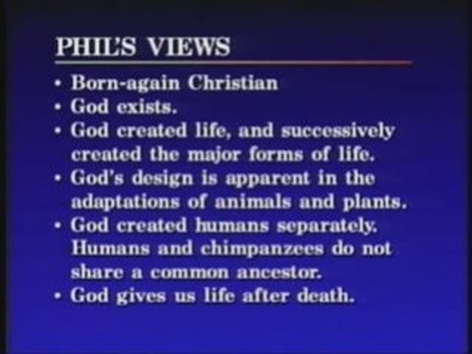 Interview with Phillip E. Johnson 2/2