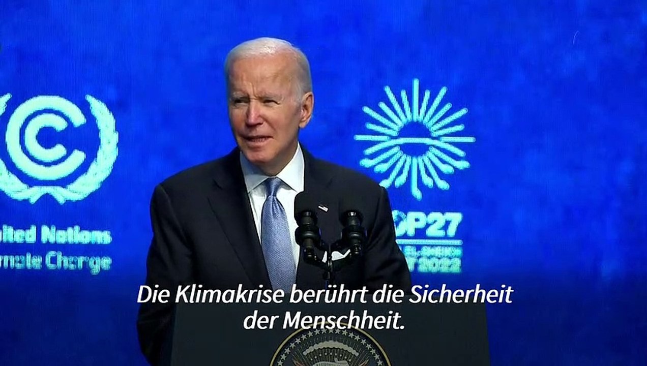 Biden: Klimakrise gefährdet 'Überleben des Planeten'