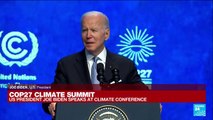 REPLAY: US President Joe Biden speaks at COP27 climate summit