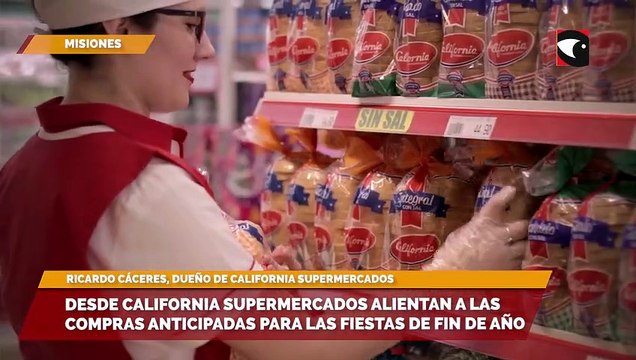 Desde california supermercados alientan a las compras anticipadas para las fiestas de fin de año