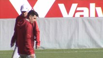 El Sevilla prepara el partido de la primera ronda de la Copa ante el Velarde