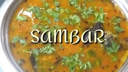 बिना कोई सब्जियों के टेस्टी और इन्स्टंट सांबर कुकर मे बनाने का आसान तरीका | Masoor Dal Sambar |