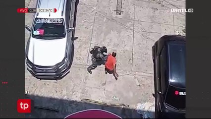 Video capta momento en que la Policía gasifica a una persona a menos de un menos de distancia
