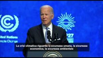 Clima, Biden: in gioco c'è la vita stessa del pianeta