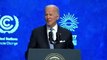 Cop27: Joe Biden tells Egypt summit US will meet emissions target by 2030