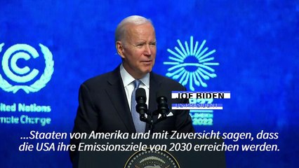 Biden: USA werden Klimaziele für 2030 erreichen