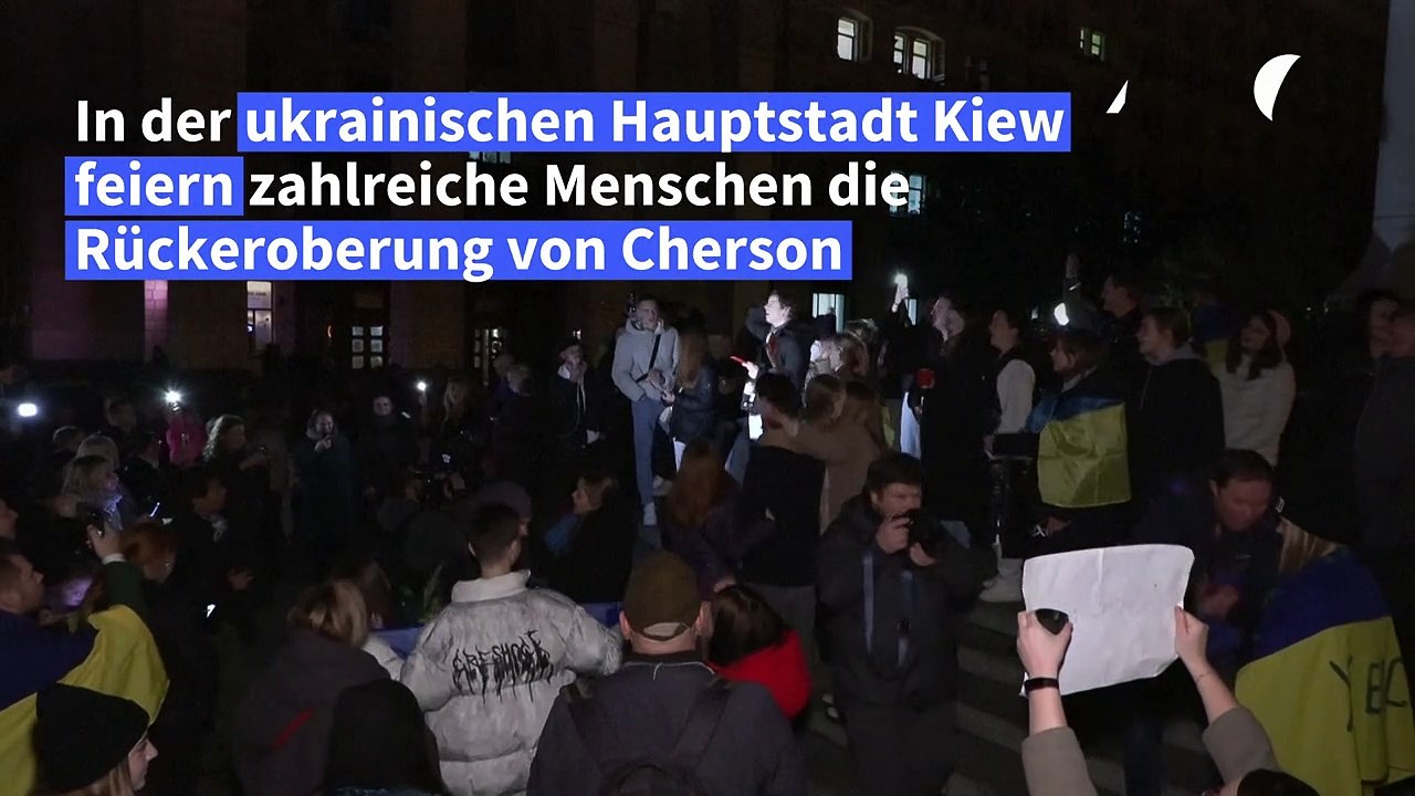 Ukrainer feiern Rückeroberung Chersons